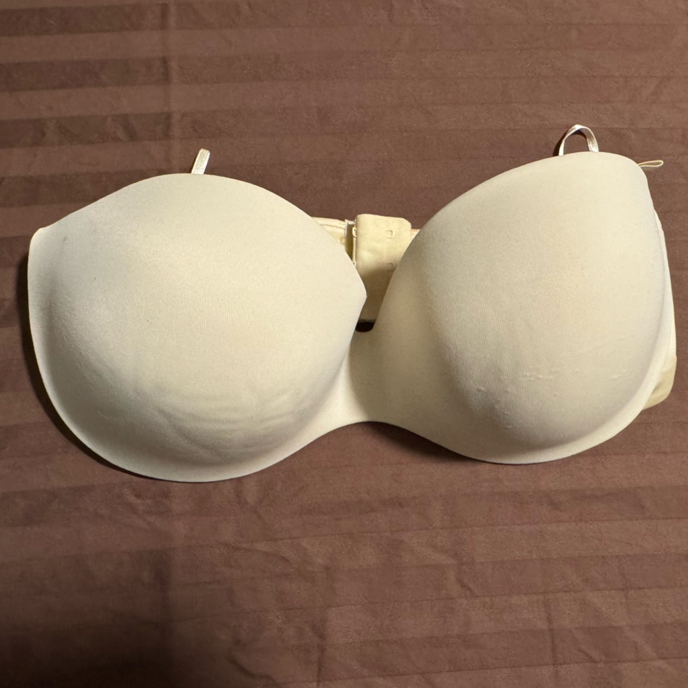 Warners Beige Strapless Bra